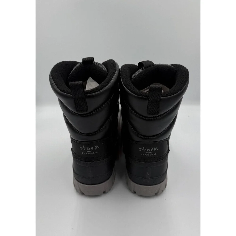 Storm by Cougar Cardiff N-Q Waterproof Puffy Snow Winter Boots Black Women 7 NWB - Picture 3 of 5